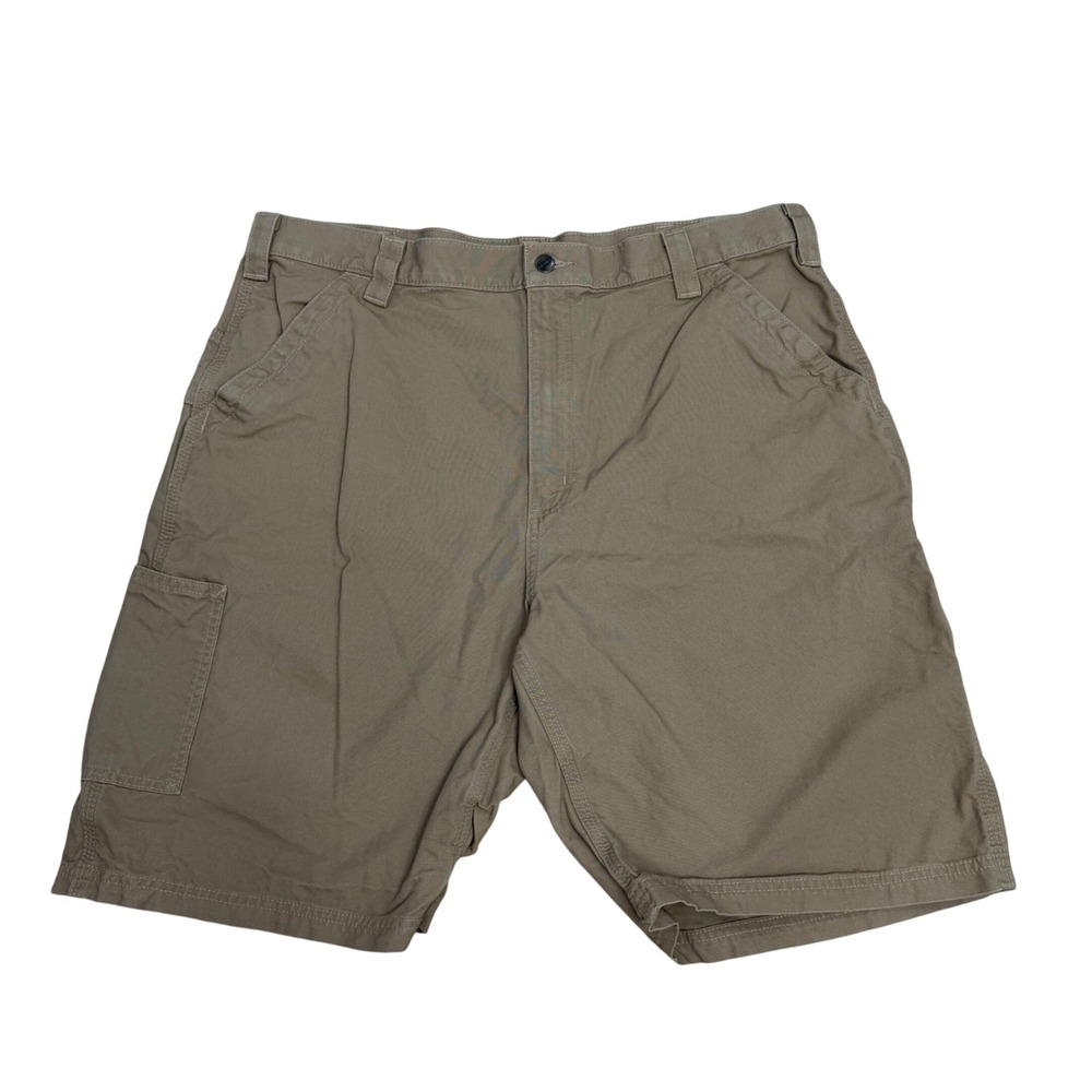 Carhartt B147 DKH Original Fit Canvas Carpenter Shorts Mens 40 Dark Khaki Brown